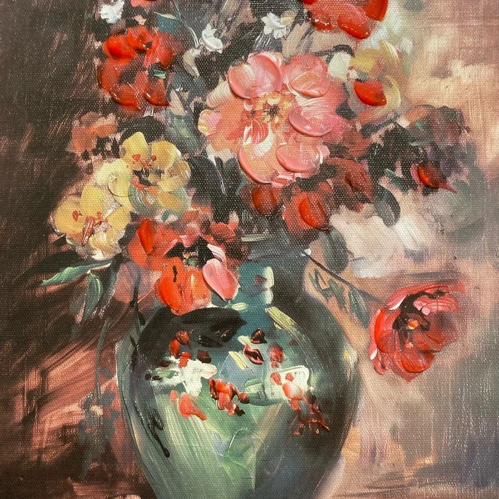 🖼HP🖼Floral Art Print in Gold Frame - Picture 6 of 6